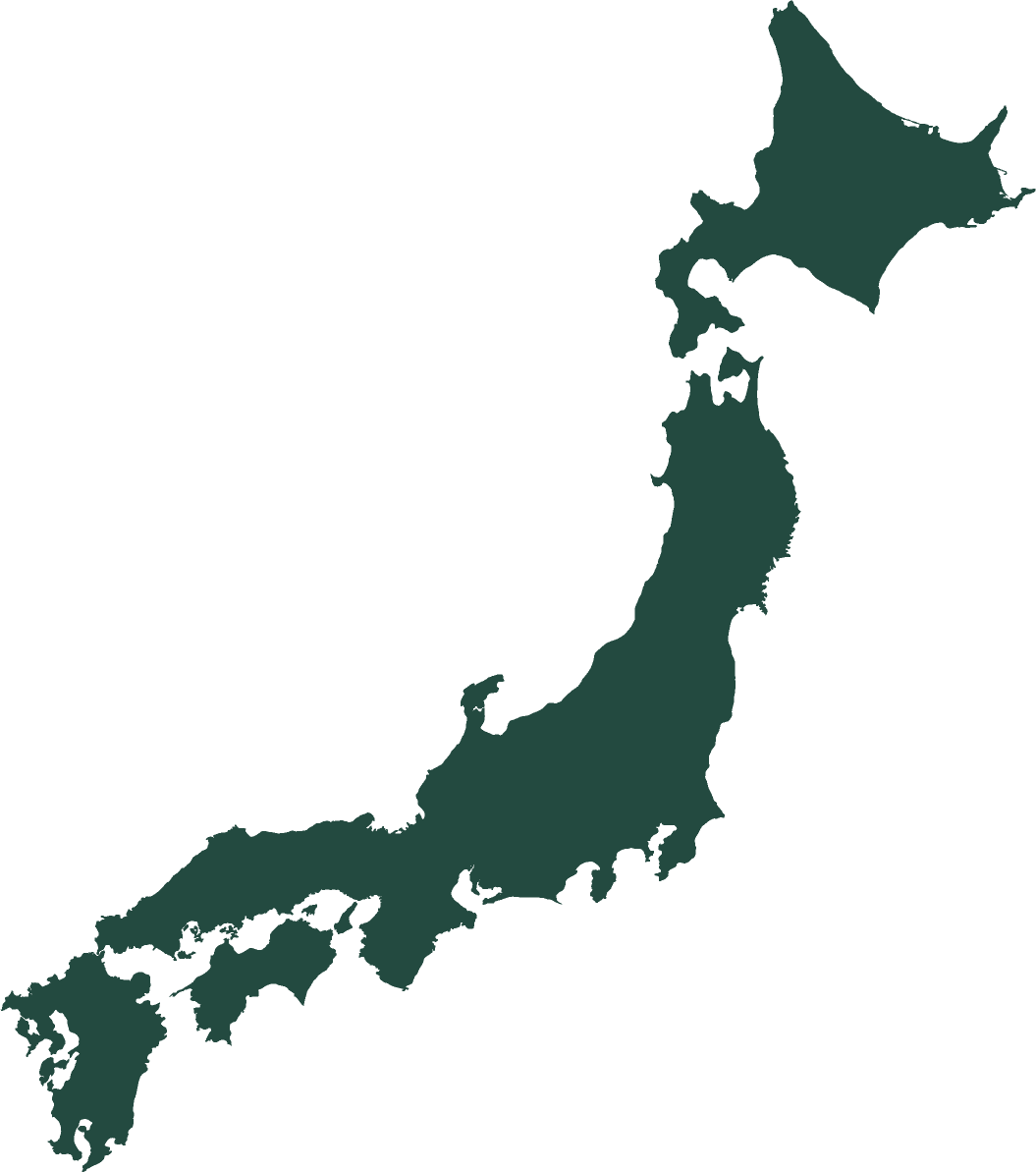日本列島の形を大きく表した地図